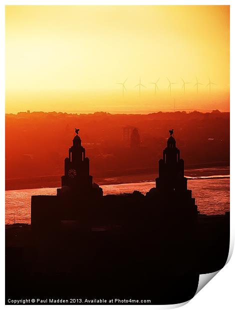 View from the anglican cathedral Print by Paul Madden