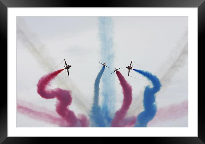 Red Arrows Framed Mounted Print by Tony Bates