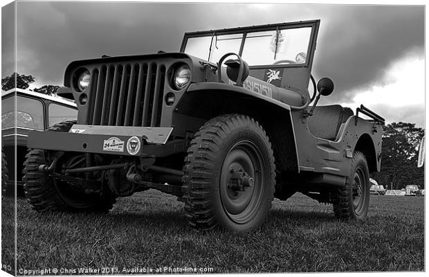 Willys Jeep Canvas Print by Chris Walker