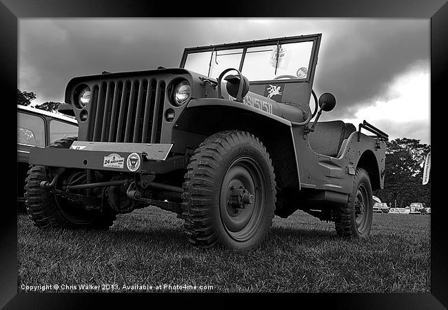 Willys Jeep Framed Print by Chris Walker