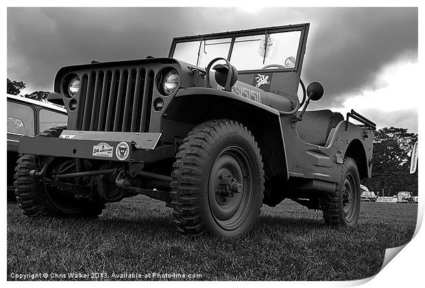 Willys Jeep Print by Chris Walker