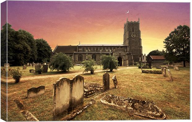 Walsham-le-Willows, St Mary the Virgin, Walsham le Canvas Print by Darren Burroughs