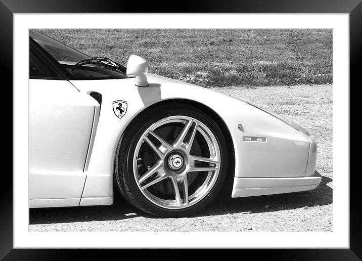 Ferrari Enzo Front Framed Mounted Print by Chris Walker