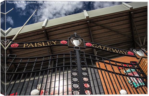 Paisley Gates - Anfield Canvas Print by Paul Madden