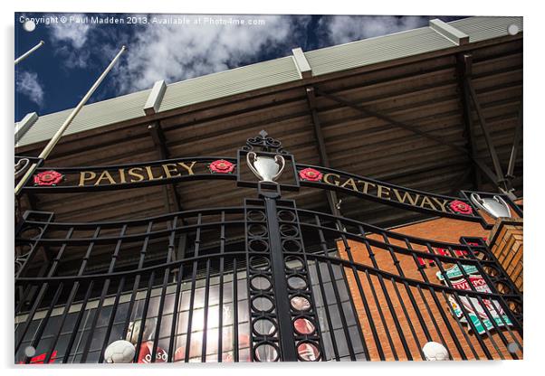 Paisley Gates - Anfield Acrylic by Paul Madden