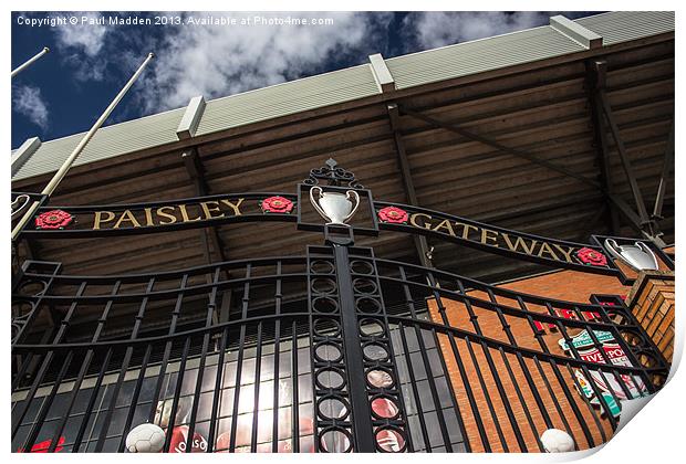Paisley Gates - Anfield Print by Paul Madden