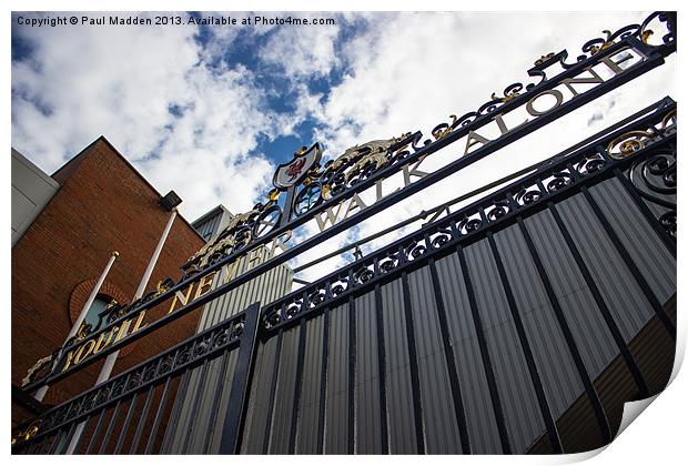 Shankly Gates - Anfield Print by Paul Madden