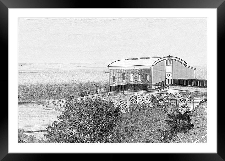 Tenby Old Lifeboat Station Framed Mounted Print by Steve Purnell