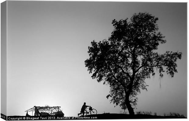 On The Horizon Canvas Print by Bhagwat Tavri