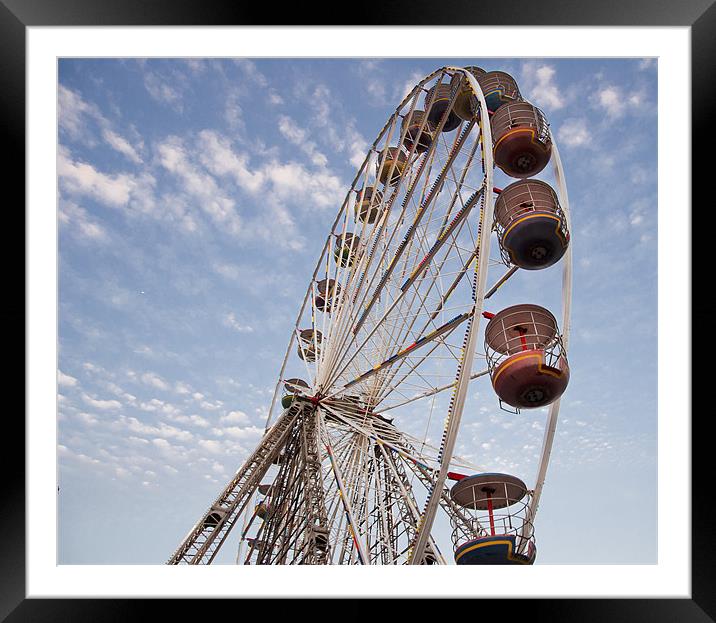 Ferris wheel Framed Mounted Print by A B