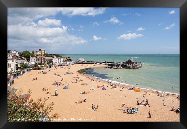 View over Broadstairs Framed Print by Diane Griffiths
