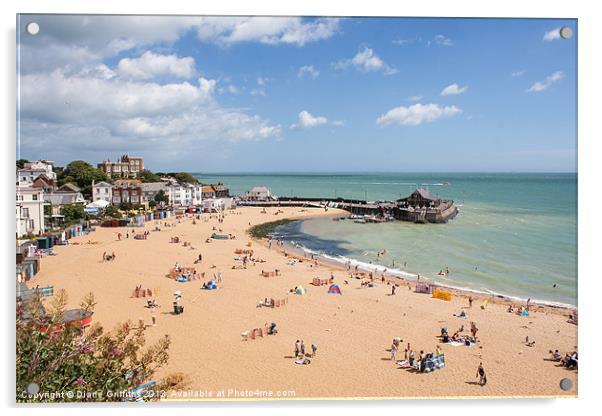 View over Broadstairs Acrylic by Diane Griffiths