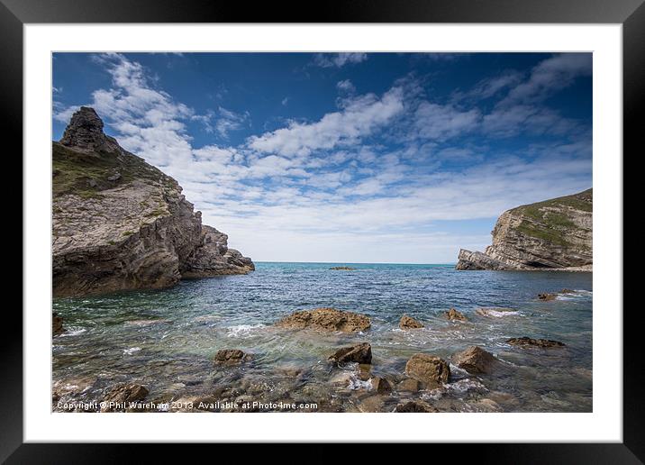 Rocks at Mupe Framed Mounted Print by Phil Wareham