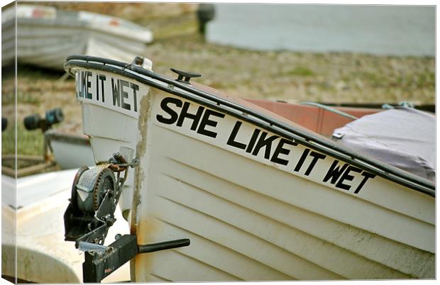 She Like It Wet Canvas Print by graham young