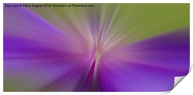 Clematis flower blur Print by Steve Hughes