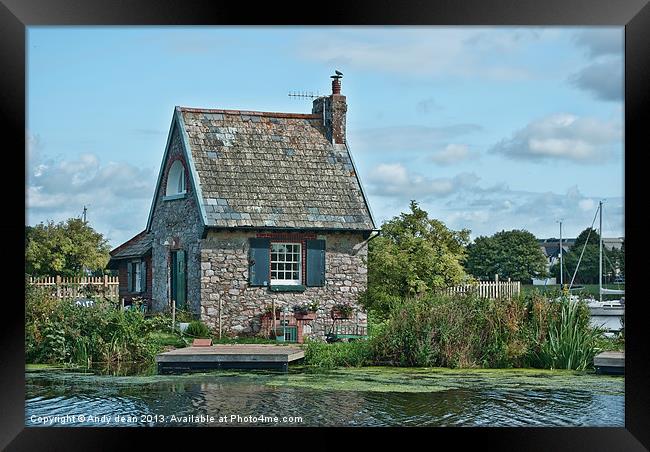 Lock keepers cottage Framed Print by Andy dean