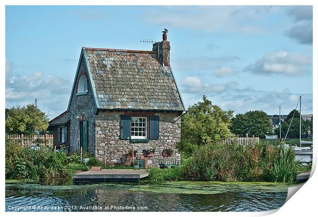Lock keepers cottage Print by Andy dean