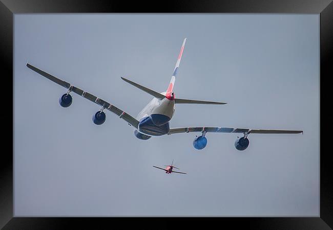 British Airways A380 Red Arrow Framed Print by Oxon Images