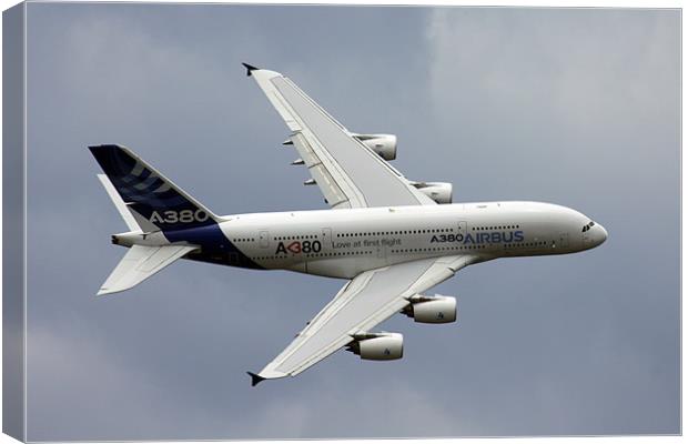 Airbus A380 Canvas Print by Oxon Images