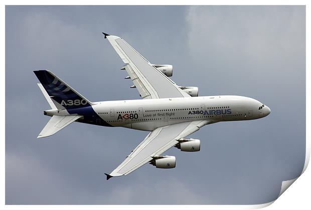 Airbus A380 Print by Oxon Images