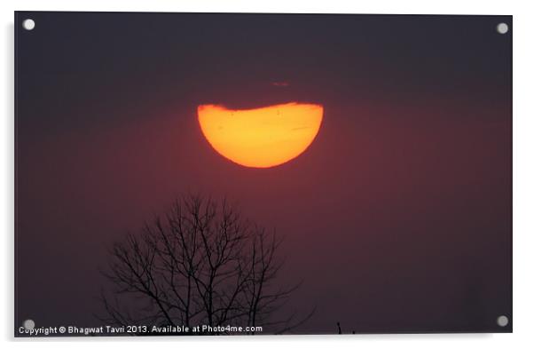 Sun Set Acrylic by Bhagwat Tavri