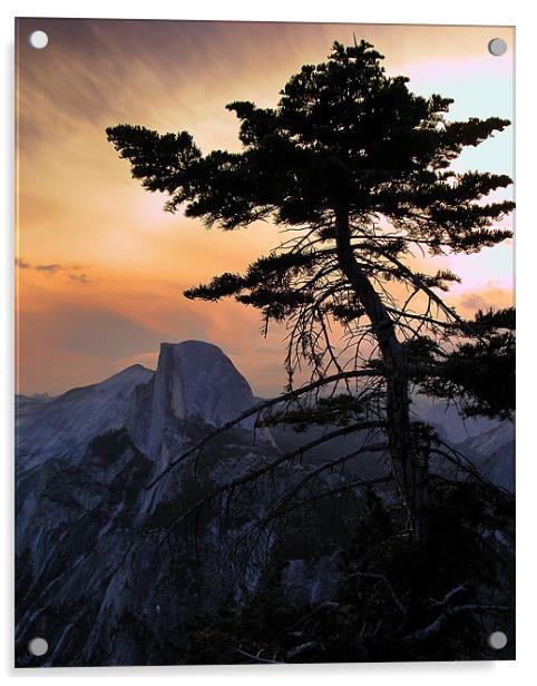 Yosemite Sunset Acrylic by Ken Patterson