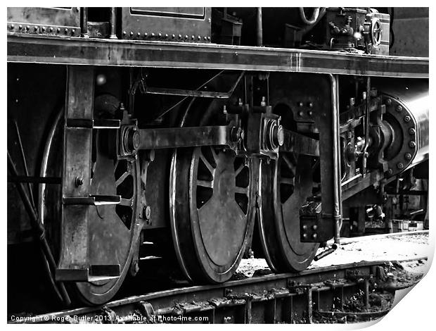 Workhorse at Rest B/W Print by Roger Butler