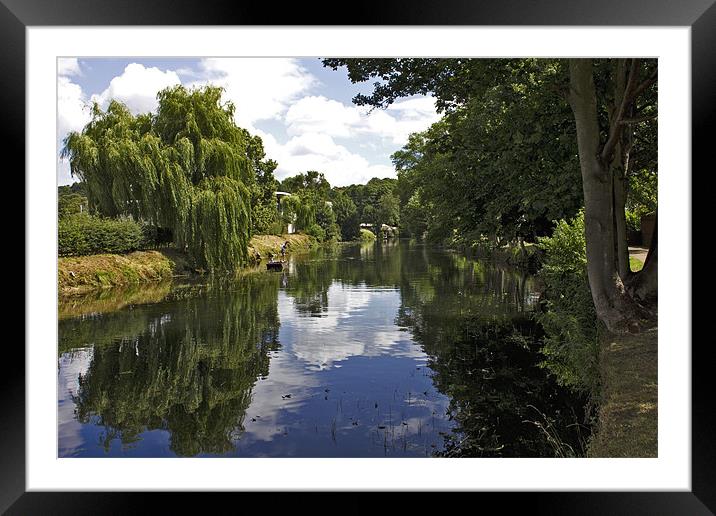 Punting On Norwich Riverside Framed Mounted Print by Darren Burroughs