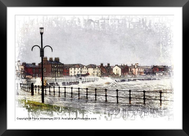 Saltcoats Promenade Framed Mounted Print by Fiona Messenger