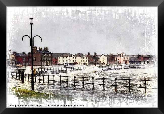 Saltcoats Promenade Framed Print by Fiona Messenger