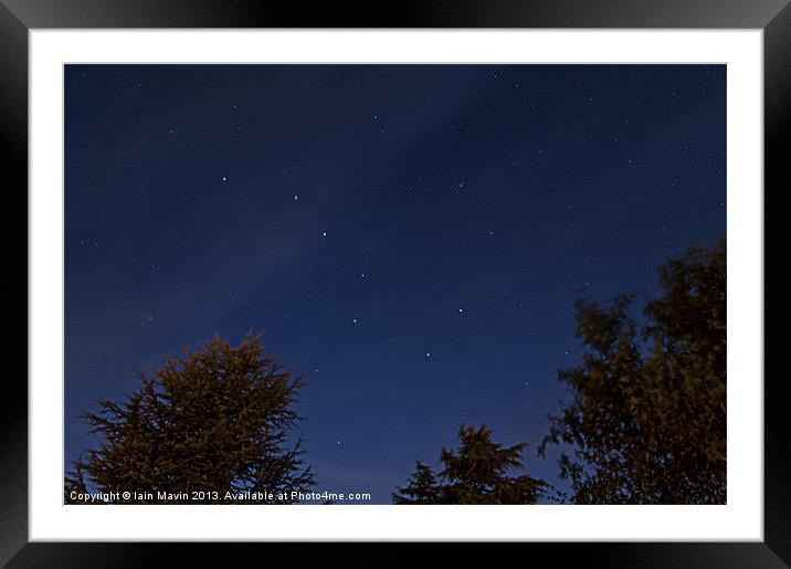Ursa Major - the sky at night Framed Mounted Print by Iain Mavin
