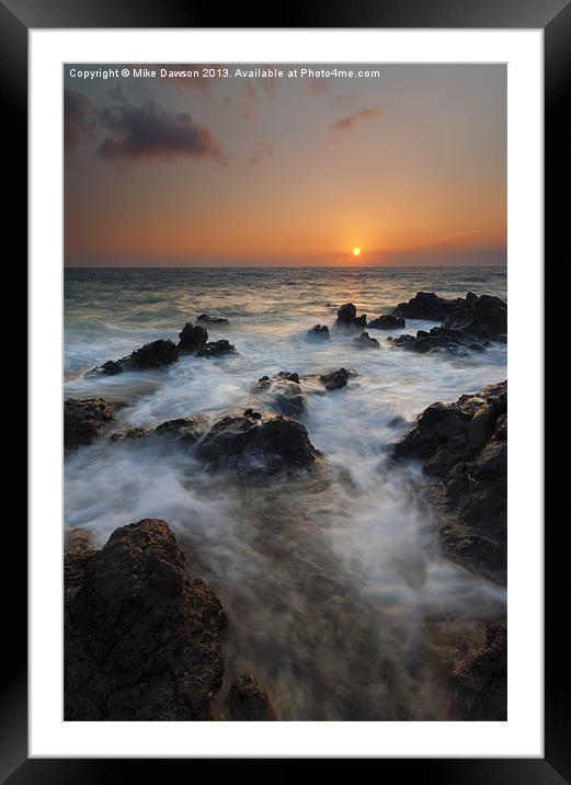 Paradise Flow Framed Mounted Print by Mike Dawson