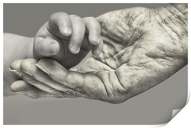 A Helping Hand Print by Nigel Jones