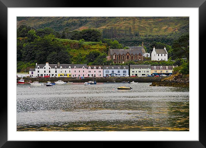 Portree Bay Framed Mounted Print by Jacqi Elmslie