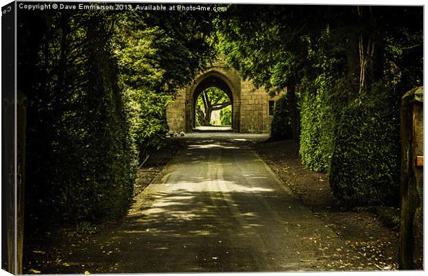 Bothal Castle Canvas Print by Dave Emmerson