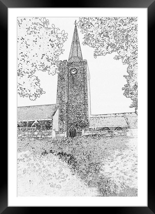 St Marys Church Tenby Framed Mounted Print by Steve Purnell
