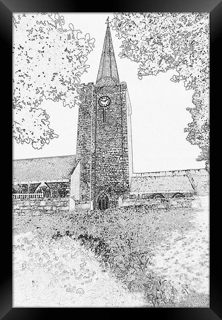 St Marys Church Tenby Framed Print by Steve Purnell