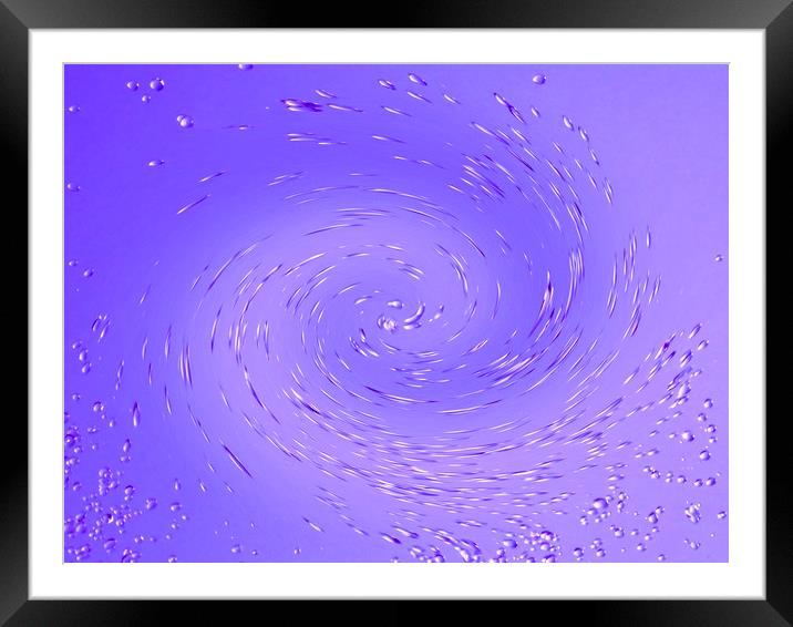 Whirlpool Vortex Framed Mounted Print by David Pyatt