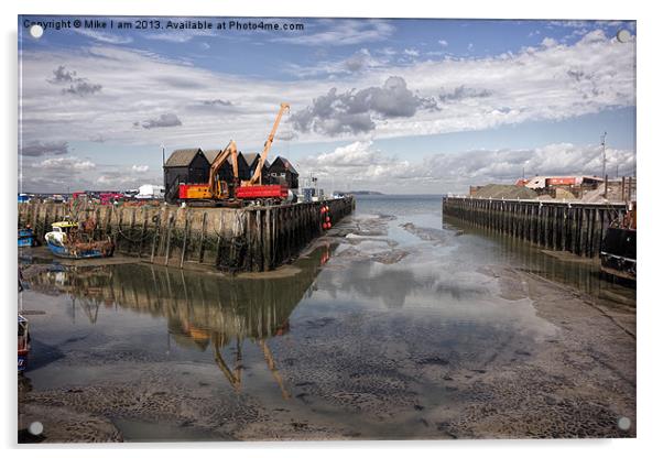 Whitstable harbour Acrylic by Thanet Photos