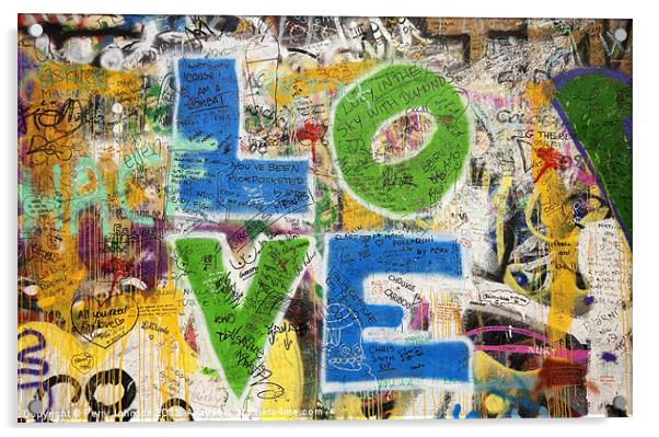 LOVE Acrylic by Perry Johnson