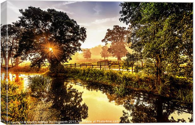Misty Start Canvas Print by mhfore Photography