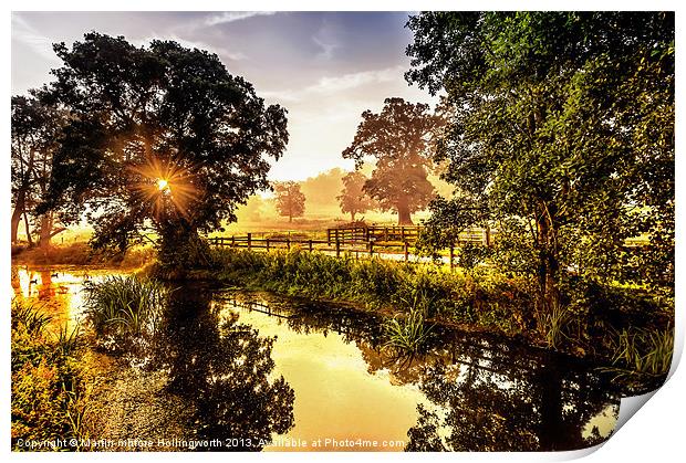 Misty Start Print by mhfore Photography