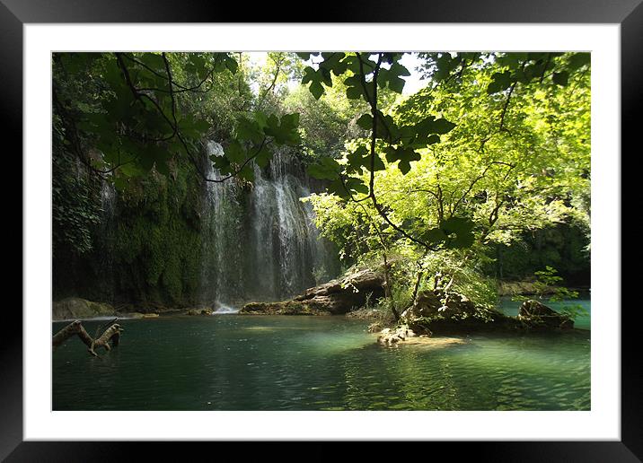 Waterfalls of Aspendos Framed Mounted Print by Tina Ifould