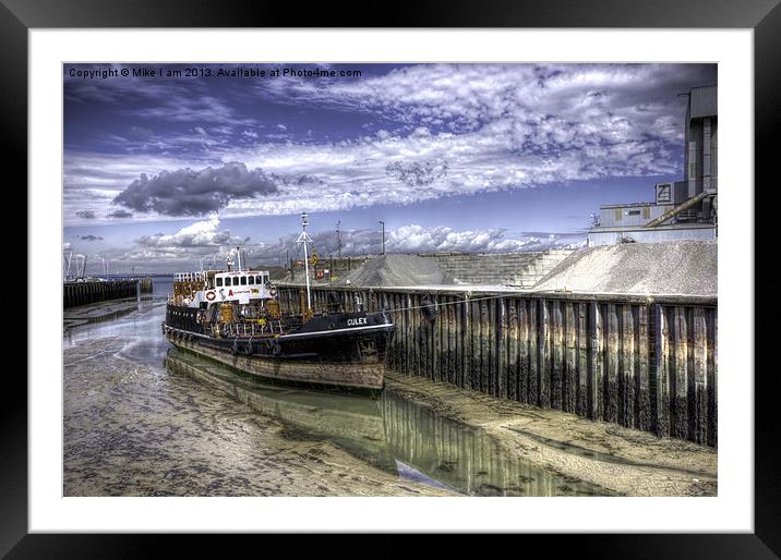 Boat in Whitstable harbour Framed Mounted Print by Thanet Photos