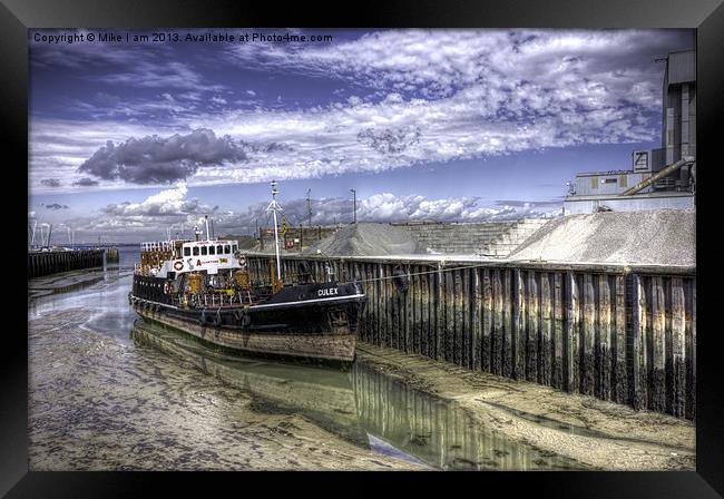 Boat in Whitstable harbour Framed Print by Thanet Photos