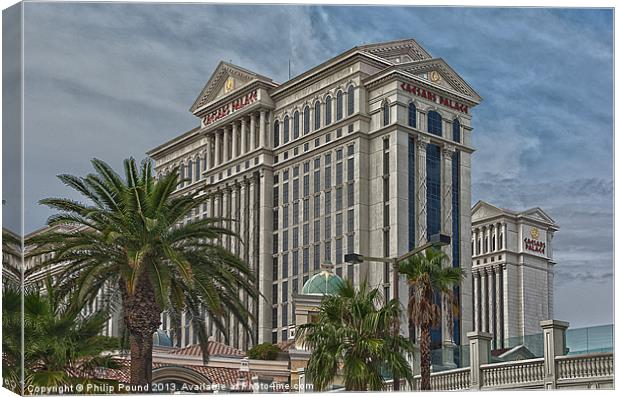 Caesars Palace Hotel Las Vegas Canvas Print by Philip Pound