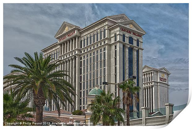 Caesars Palace Hotel Las Vegas Print by Philip Pound