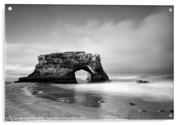Natural Bridges State Beach, CA Acrylic by Chris Frost