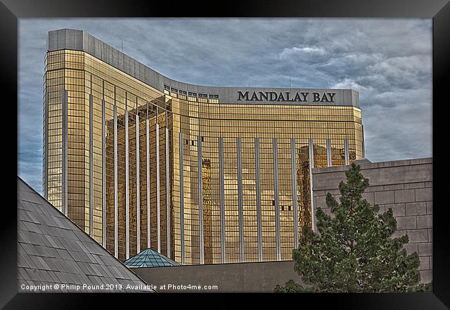 Mandalay Bay Hotel Las Vegas Framed Print by Philip Pound