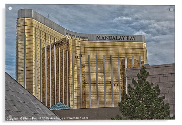 Mandalay Bay Hotel Las Vegas Acrylic by Philip Pound